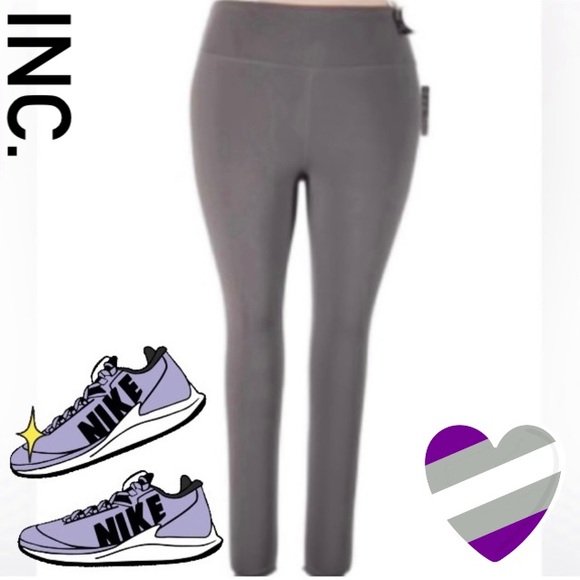 NWT Inc. International Gray High Rise Compression Active Wear Size 2X - Picture 3 of 7